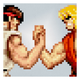 Street Fighter meets Predator in this piece by Aled Lewis. All Images: iam8bit